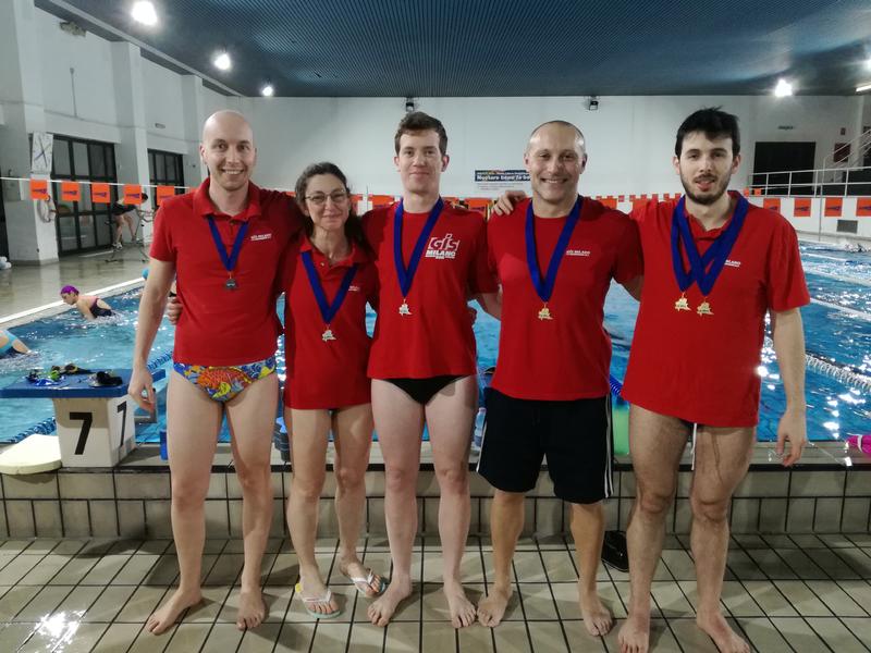 Da sinistra Riccardo Betti, Maria Grazia Chionchio, Andrea Stevano, Domenico Abrusci, Edoardo Romano