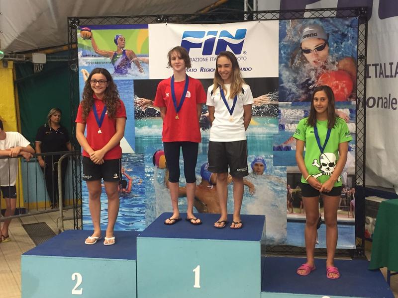 Giorgia Merlo, 2ª classificata nei 100 farfalla