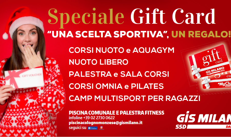 COLOGNO: SONO ARRIVATE LE GIFT CARD! A NATALE, REGALA BENESSERE