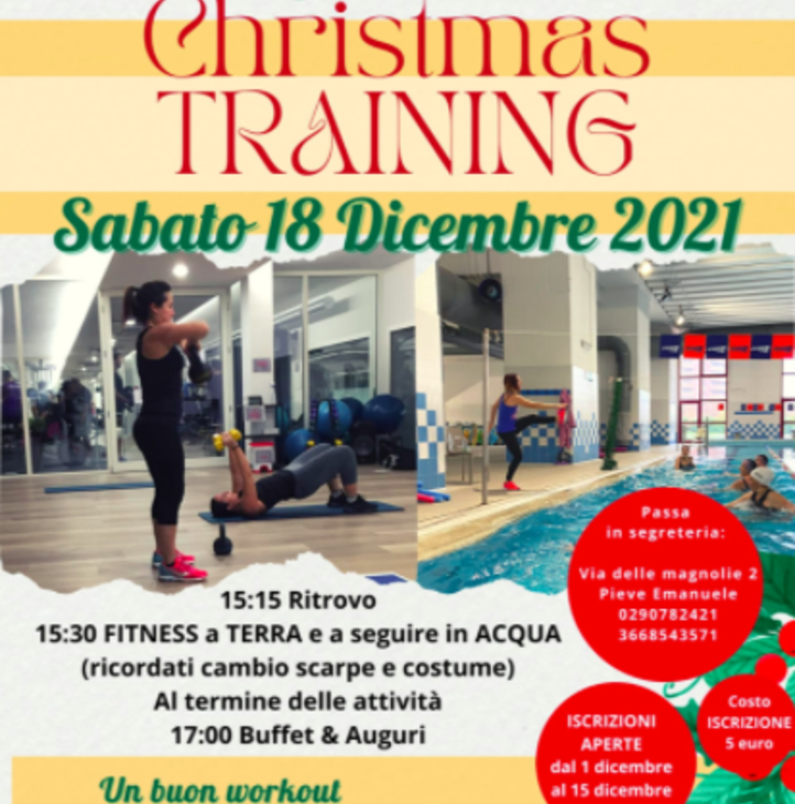 PIEVE: IL 18 DICEMBRE VA IN SCENA IL CHRISTMAS TRAINING