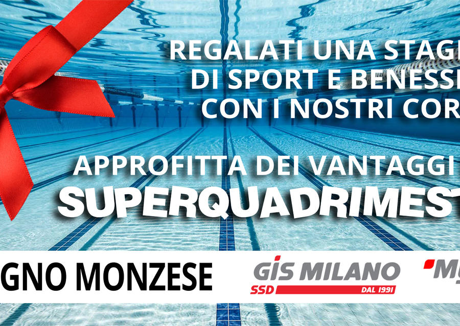 A Natale regalati un anno di sport e benessere alla Piscina di Cologno Monzese!