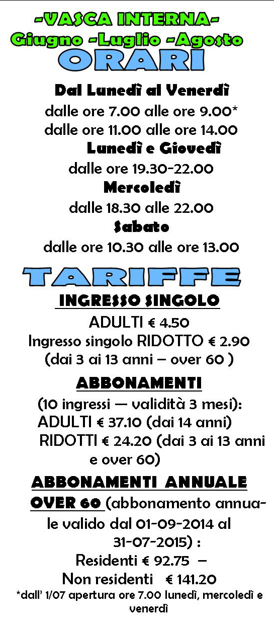 pio nuoto libero
