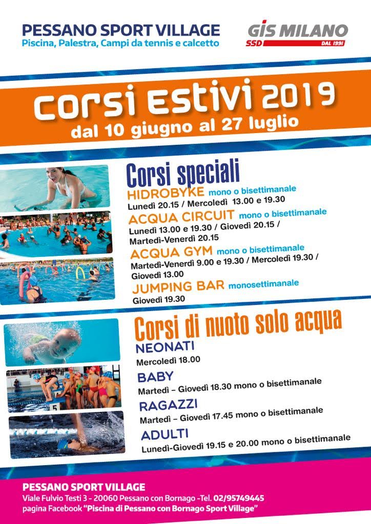 corsi estivi 2019 pessano